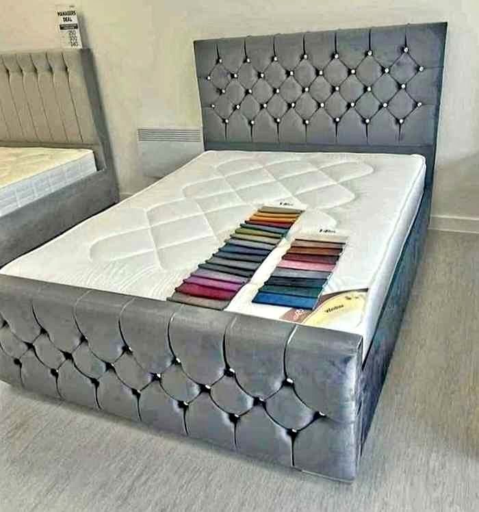 Florida Plush Velvet Grey | Buy Florida Beds Online | Free Delivery