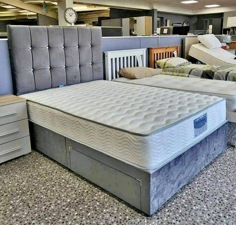 Diamonds Button Divan Bed UK | Buy Diamond Button Divan Beds Online | Free Delivery - Divan Beds UK