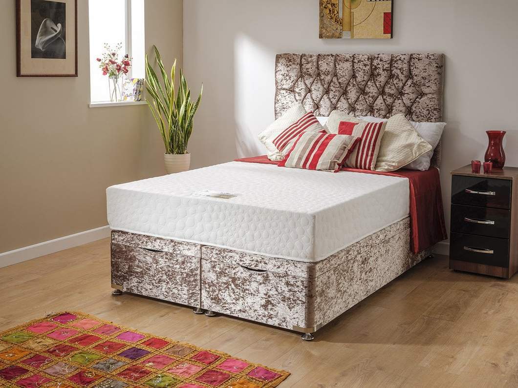 Chesterfield Headboard Divan Bed UK | Buy Chesterfield Divan Beds Online | Free Delivery - Divan Beds UK