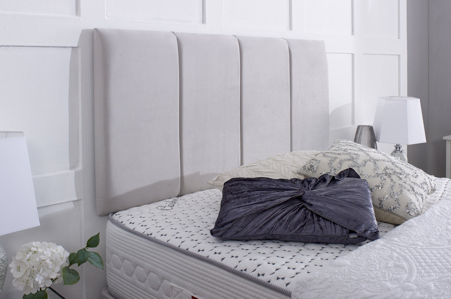Worcester Divan Bed UK - Side view of premium divan from Newcastle Beds UK