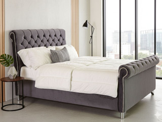 Serenity Sleigh Fabric Bed